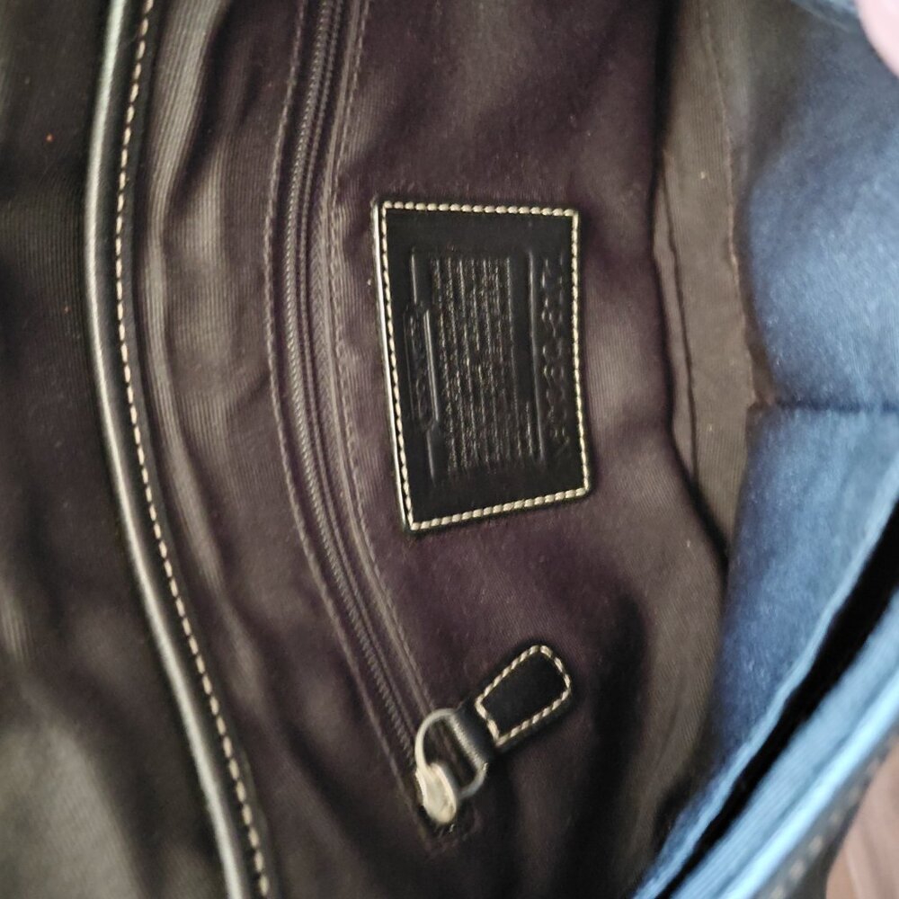Coach Black Canvas and Leather Y2K Vintage Bag - Picture 8 of 9